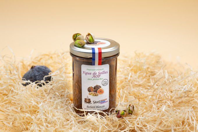 Préparation artisanale Figue AOP de Solliès - Pistaches