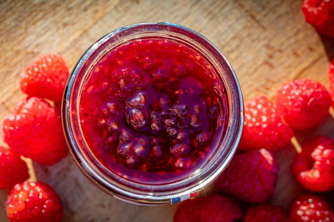 Confiture de framboises
