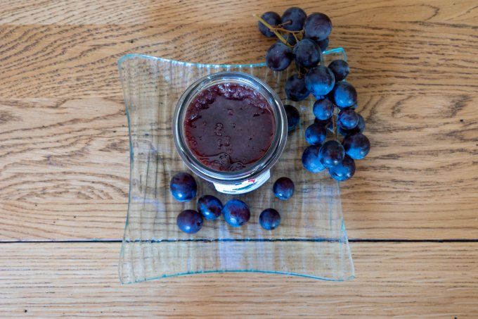 Confiture de raisin infusé à la feuille de figuier