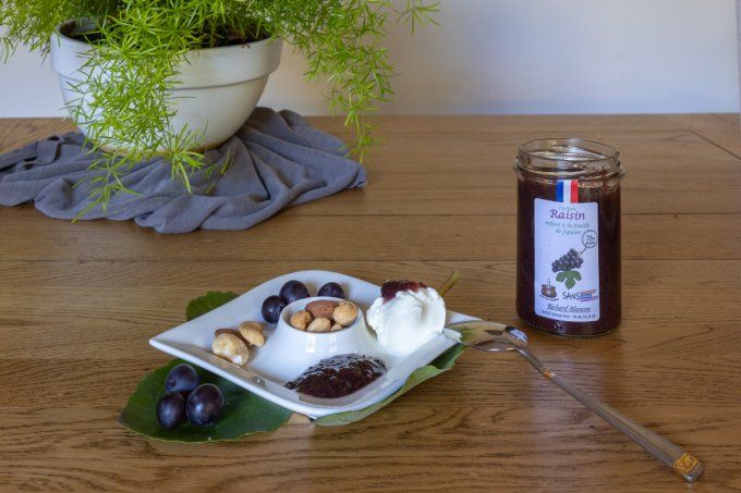 Confiture de raisin infusé à la feuille de figuier