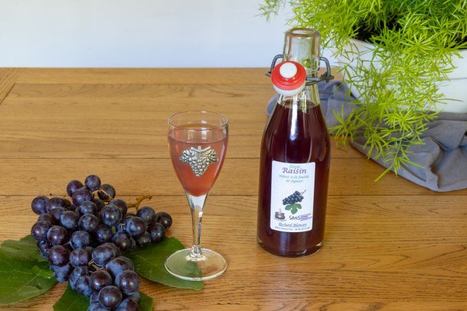 Sirop de raisin infusé à la feuille de figuier